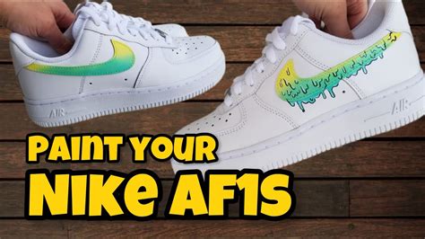 nike air force selber bemalen|Nike af1s paint instructions.